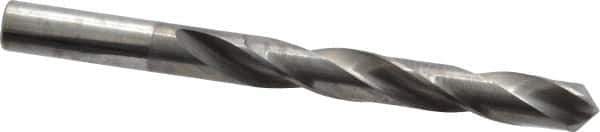 Hertel - 9mm 118° Solid Carbide Jobber Drill - Bright Finish, Right Hand Cut, Spiral Flute, Straight Shank, 4" OAL, Standard Point - Industrial Tool & Supply