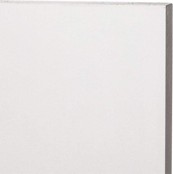 Made in USA - 12mm Thick x 12" Wide x 1' Long, Acrylic Sheet - Clear, Static Dissipative Grade - Industrial Tool & Supply