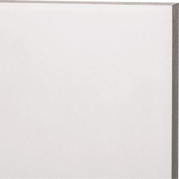 Made in USA - 12mm Thick x 12" Wide x 2' Long, Acrylic Sheet - Clear, Static Dissipative Grade - Industrial Tool & Supply