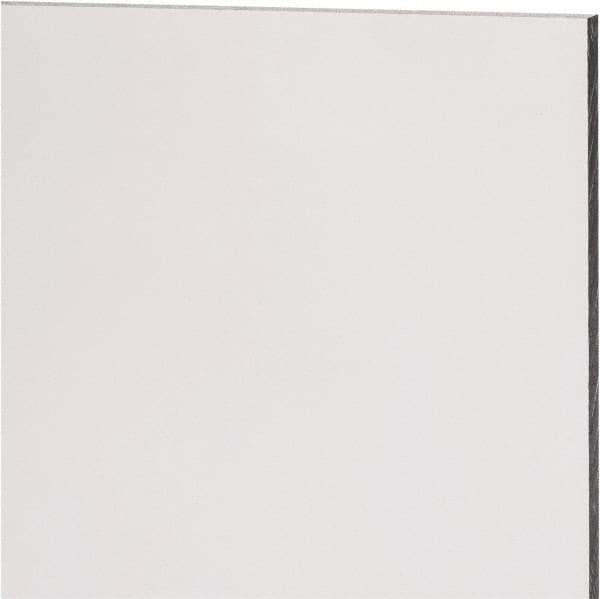 Made in USA - 4.5mm Thick x 24" Wide x 2' Long, Polycarbonate Sheet - Clear, Static Dissipative Grade - Industrial Tool & Supply