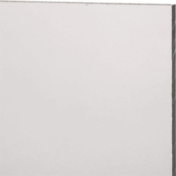 Made in USA - 6mm Thick x 12" Wide x 2' Long, Polycarbonate Sheet - Clear, Static Dissipative Grade - Industrial Tool & Supply