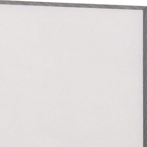 Made in USA - 3/8" Thick x 12" Wide x 1' Long, Polycarbonate Sheet - Clear, Static Dissipative Grade - Industrial Tool & Supply