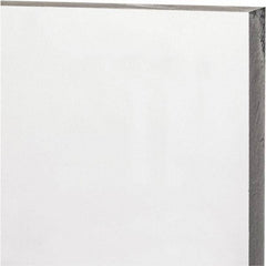 Made in USA - 1/2" Thick x 12" Wide x 1' Long, Polycarbonate Sheet - Clear, Static Dissipative Grade - Industrial Tool & Supply
