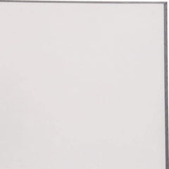 Made in USA - 1/2" Thick x 12" Wide x 2' Long, Polycarbonate Sheet - Clear, Static Dissipative Grade - Industrial Tool & Supply