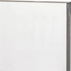 Made in USA - 1/2" Thick x 24" Wide x 4' Long, Polycarbonate Sheet - Clear, Static Dissipative Grade - Industrial Tool & Supply