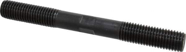 Gibraltar - 3/4-10 7" OAL Equal Double Threaded Stud - Alloy Steel, Black Oxide Finish, 2" Equal Thread Length - Industrial Tool & Supply