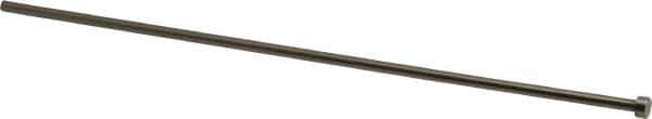 Gibraltar - 9/64" Pin Diam, 1/4" Head Diam x 1/8" Head Height, 8" OAL, Straight Ejector Pin - Steel, 7-7/8" Pin Length - Industrial Tool & Supply