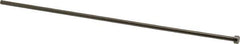 Gibraltar - 9/64" Pin Diam, 1/4" Head Diam x 1/8" Head Height, 8" OAL, Straight Ejector Pin - Steel, 7-7/8" Pin Length - Industrial Tool & Supply