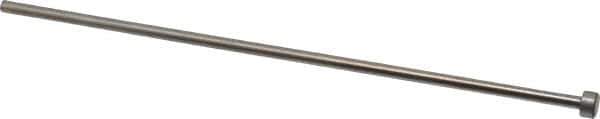 Gibraltar - 11/64" Pin Diam, 11/32" Head Diam x 3/16" Head Height, 8" OAL, Straight Ejector Pin - Steel, 7-13/16" Pin Length - Industrial Tool & Supply