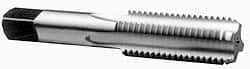 Interstate - 3-5/8 - 8 UNS 3B 8 Flute Bright Finish High Speed Steel Straight Flute Standard Hand Tap - Bottoming, Right Hand Thread, 10-1/4" OAL, 4-15/16" Thread Length, H8 Limit, Oversize - Exact Industrial Supply