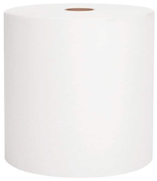 Scott - Hard Roll of 1 Ply White Paper Towels - 8" Wide, 800' Roll Length - Industrial Tool & Supply