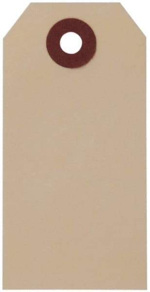 NMC - 1-3/8" High x 2-3/4" Long, Safety & Facility Blank Tag - White Paper - Industrial Tool & Supply