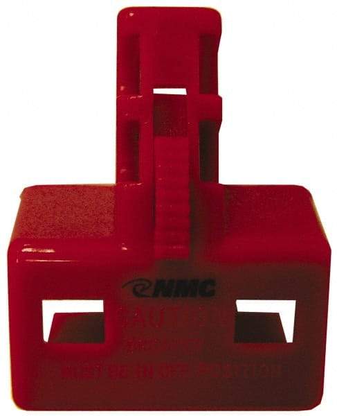 NMC - Plastic Multi-Pole Circuit Breaker Lockout - 1 Padlock, 3 Circuits - Industrial Tool & Supply