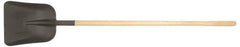 PRO-SOURCE - 13" High x 11" Wide Square Steel Shovel - 48" Long Wood Straight Handle - Industrial Tool & Supply