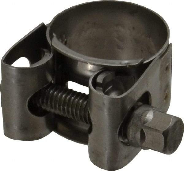 Mikalor - 7/8" Hose, 0.71" Wide x 0.04" Thick, T-Bolt Hose Clamp - 0.83 to 0.91" Diam, Stainless Steel - Industrial Tool & Supply