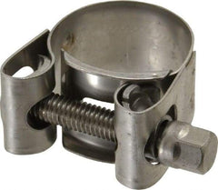 Mikalor - 15/16" Hose, 0.71" Wide x 0.04" Thick, T-Bolt Hose Clamp - 0.91 to 0.98" Diam, Stainless Steel - Industrial Tool & Supply