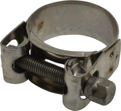 Mikalor - 1-13/32" Hose, 0.78" Wide x 0.04" Thick, T-Bolt Hose Clamp - 1.34 to 1.46" Diam, Stainless Steel - Industrial Tool & Supply