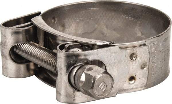 Mikalor - 1-3/4" Hose, 0.78" Wide x 0.04" Thick, T-Bolt Hose Clamp - 1.69 to 1.85" Diam, Stainless Steel - Industrial Tool & Supply