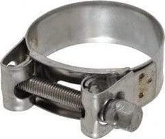 Mikalor - 2" Hose, 0.78" Wide x 0.04" Thick, T-Bolt Hose Clamp - 1.85 to 2" Diam, Stainless Steel - Industrial Tool & Supply