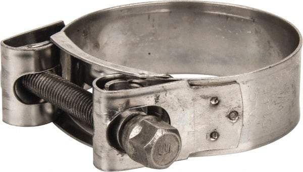 Mikalor - 2-1/16" Hose, 0.78" Wide x 0.04" Thick, T-Bolt Hose Clamp - 2 to 2.17" Diam, Stainless Steel - Industrial Tool & Supply