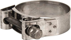 Mikalor - 2-1/16" Hose, 0.78" Wide x 0.04" Thick, T-Bolt Hose Clamp - 2 to 2.17" Diam, Stainless Steel - Industrial Tool & Supply