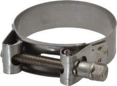 Mikalor - 2-13/32" Hose, 0.78" Wide x 0.04" Thick, T-Bolt Hose Clamp - 2.32 to 2.48" Diam, Stainless Steel - Industrial Tool & Supply