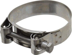 Mikalor - 3" Hose, 0.98" Wide x 0.04" Thick, T-Bolt Hose Clamp - 2.87 to 3.11" Diam, Stainless Steel - Industrial Tool & Supply