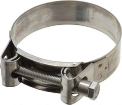 Mikalor - 3-1/4" Hose, 0.98" Wide x 0.04" Thick, T-Bolt Hose Clamp - 3.11 to 3.35" Diam, Stainless Steel - Industrial Tool & Supply