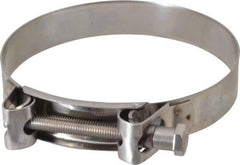 Mikalor - 5-3/4" Hose, 1.1" Wide x 0.051" Thick, T-Bolt Hose Clamp - 5.51 to 5.91" Diam, Stainless Steel - Industrial Tool & Supply