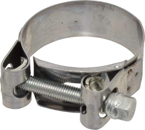 Mikalor - 2" Hose, 0.78" Wide x 0.04" Thick, T-Bolt Hose Clamp - 1.85 to 2" Diam, Stainless Steel Band, Housing & Zinc Plated Screw - Industrial Tool & Supply