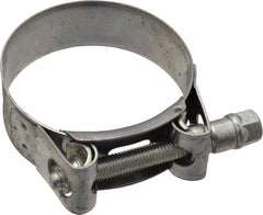 Mikalor - 2-1/4" Hose, 0.78" Wide x 0.04" Thick, T-Bolt Hose Clamp - 2.17 to 2.32" Diam, Stainless Steel Band, Housing & Zinc Plated Screw - Industrial Tool & Supply
