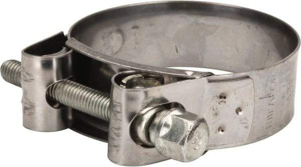Mikalor - 2-3/4" Hose, 0.98" Wide x 0.04" Thick, T-Bolt Hose Clamp - 2.68 to 2.87" Diam, Stainless Steel Band, Housing & Zinc Plated Screw - Industrial Tool & Supply
