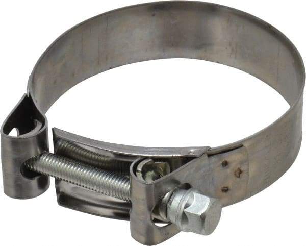 Mikalor - 3-3/4" Hose, 0.98" Wide x 0.04" Thick, T-Bolt Hose Clamp - 3.58 to 3.82" Diam, Stainless Steel Band, Housing & Zinc Plated Screw - Industrial Tool & Supply