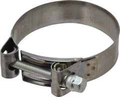 Mikalor - 3-3/4" Hose, 0.98" Wide x 0.04" Thick, T-Bolt Hose Clamp - 3.58 to 3.82" Diam, Stainless Steel Band, Housing & Zinc Plated Screw - Industrial Tool & Supply