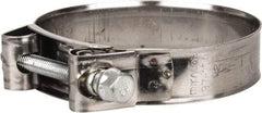 Mikalor - 4" Hose, 0.98" Wide x 0.04" Thick, T-Bolt Hose Clamp - 3.82 to 4.1" Diam, Stainless Steel Band, Housing & Zinc Plated Screw - Industrial Tool & Supply