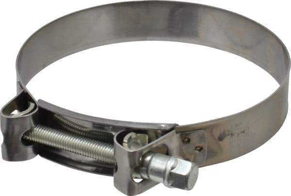 Mikalor - 5-3/4" Hose, 1.1" Wide x 0.051" Thick, T-Bolt Hose Clamp - 5.51 to 5.91" Diam, Stainless Steel Band, Housing & Zinc Plated Screw - Industrial Tool & Supply