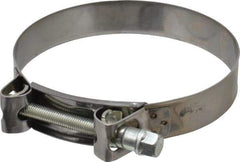 Mikalor - 5-3/4" Hose, 1.1" Wide x 0.051" Thick, T-Bolt Hose Clamp - 5.51 to 5.91" Diam, Stainless Steel Band, Housing & Zinc Plated Screw - Industrial Tool & Supply