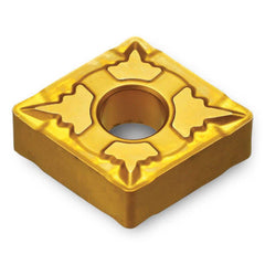 Turning Insert:  CNMG431EA TT5100,  Solid Carbide TiCN, Al2O3 & TiN Finish,  Neutral,  0.5080″ Long,  1/2″ Inscribed Circle,  0.0160″ Corner Radius,  80.0 &deg N/A Diamond,  Series  CNMG