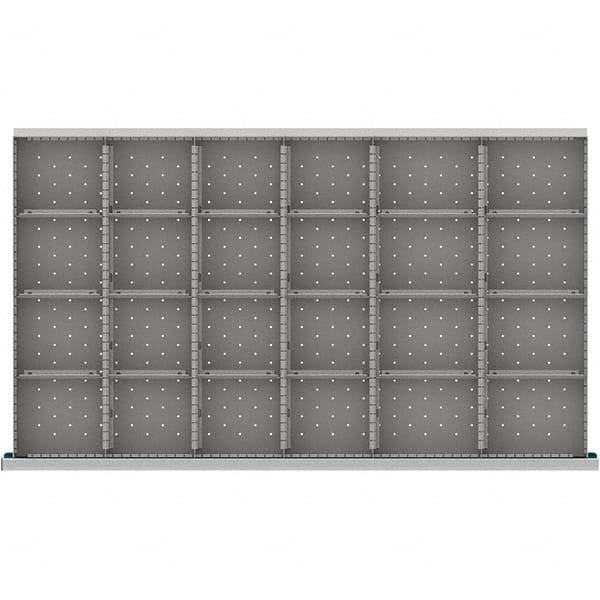 LISTA - 24-Compartment Drawer Divider Layout for 3.15" High Drawers - Industrial Tool & Supply