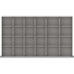 LISTA - 24-Compartment Drawer Divider Layout for 3.15" High Drawers - Industrial Tool & Supply