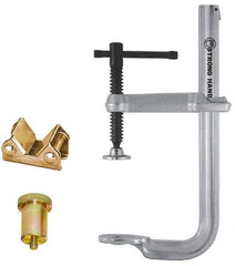 Strong Hand Tools - 7" Deep Throat, 20-1/2" Max Capacity, 4 in 1 Sliding Arm Clamp - 4,800 Lb Clamping Pressure, 22mm Spindle Diam - Industrial Tool & Supply