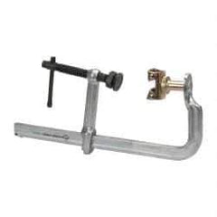 Strong Hand Tools - 5-1/2" Deep Throat, 12-1/2" Max Capacity, 4 in 1 Sliding Arm Clamp - 2,400 Lb Clamping Pressure - Industrial Tool & Supply