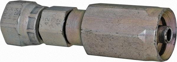 Parker - 9/16-18 SAE Steel Hydraulic Hose Female Seal-Lok Swivel Long - 6,000 psi, -4 Hose Size, 1/4" Hose Diam - Industrial Tool & Supply