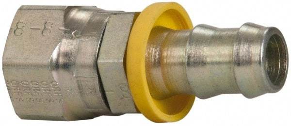 Parker - 13/16-16 SAE Steel Hydraulic Hose Female Seal-Lok Swivel Short - -8 Hose Size - Industrial Tool & Supply