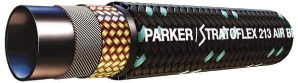 Parker - -6 Hose Size, 5/16" ID x 0.62" OD, 1,500 psi Work Pressure Hydraulic Hose - 770" Long Coil, 1-1/4" Radius, Synthetic Rubber, -50°F to 302°F - Industrial Tool & Supply