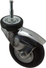 Shepherd - 3" Diam x 15/16" Wide x 3-7/8" OAH Stem Mount Swivel Caster - Neoprene, 110 Lb Capacity, Precision Ball Bearing, 5/16 x 1-1/2" Friction Stem - Industrial Tool & Supply