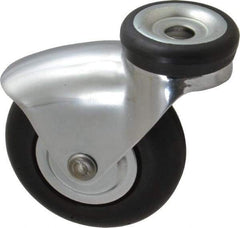 Shepherd - 3" Diam x 15/16" Wide x 3-7/8" OAH Hollow Kingpin Mount Swivel Caster - Neoprene, 110 Lb Capacity, Precision Ball Bearing, 7/16 x 1/2" Hollow Kingpin Stem - Industrial Tool & Supply