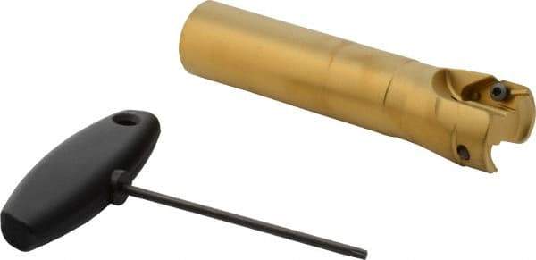 Seco - 1-1/2" Cutting Diam, Modular Connection Indexable Copy End Mill - 2 Inserts, VPGX 2206..E.-E10 Insert, R217.97 Toolholder, Through Coolant - Industrial Tool & Supply