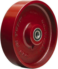Hamilton - 8 Inch Diameter x 2 Inch Wide, Cast Iron Caster Wheel - 1,500 Lb. Capacity, 2-1/4 Inch Hub Length, 1/2 Inch Axle Diameter, Precision Ball Bearing - Industrial Tool & Supply