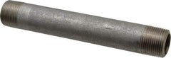 Merit Brass - Schedule 80, 1" Pipe x 8" Long, Grade 316/316L Stainless Steel Pipe Nipple - Seamless & Threaded - Industrial Tool & Supply